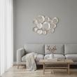 Marcia Hammered Silver Wall Mirror