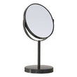 Marisha Grey Metal Small Swivel Table Mirror
