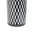 Marlo Small Black And White Geometric Print Ceramic Jar