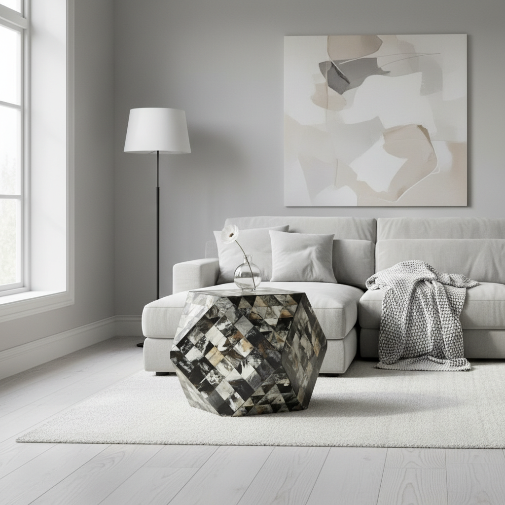 Marlox Mosiac Geometric Side Table