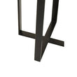 Marmara Marble Top Side Table With Black Iron Stand