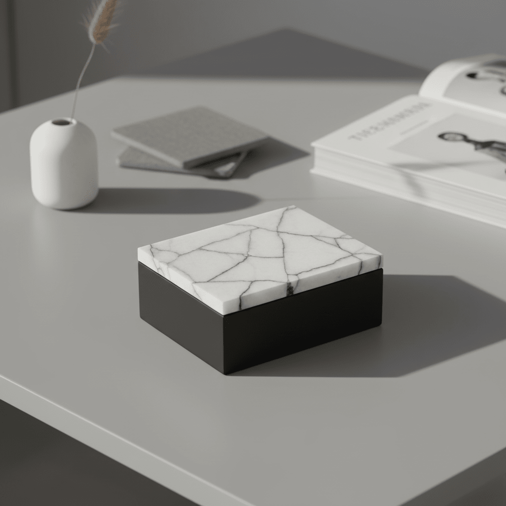 Marmara Small Marble Trinket Box