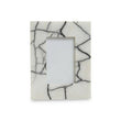 Marmara White and Black Marble 4In X 6In Small Photo Frame