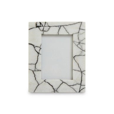 Marmara White and Black Marble 5In X 7In Large Photo Frame