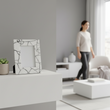 Marmara White and Black Marble 5In X 7In Large Photo Frame
