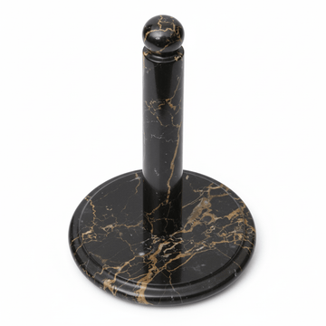 Marmore Black And Gold Marble Kitchen Roll Holder