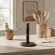 Marmore Black And Gold Marble Kitchen Roll Holder