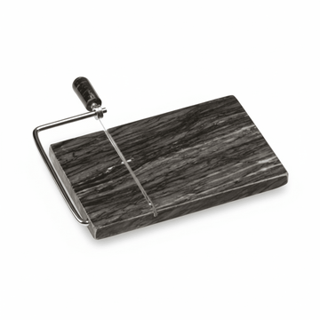 Marmore Black Marble Cheeseboard With Slicer
