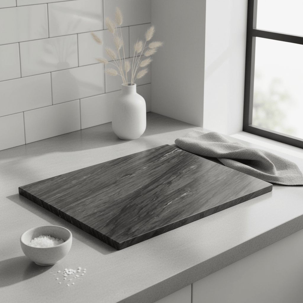 Marmore Black Marble Large Chopping And Serving Board
