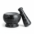 Marmore Black Marble Mortar And Pestle Set