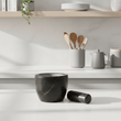 Marmore Black Marble Tapered Mortar And Pestle