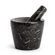 Marmore Black Marble Tapered Mortar And Pestle