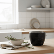 Marmore Black Marble Tapered Mortar And Pestle