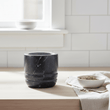 Marmore Black Marble Textured Mortar And Pestle