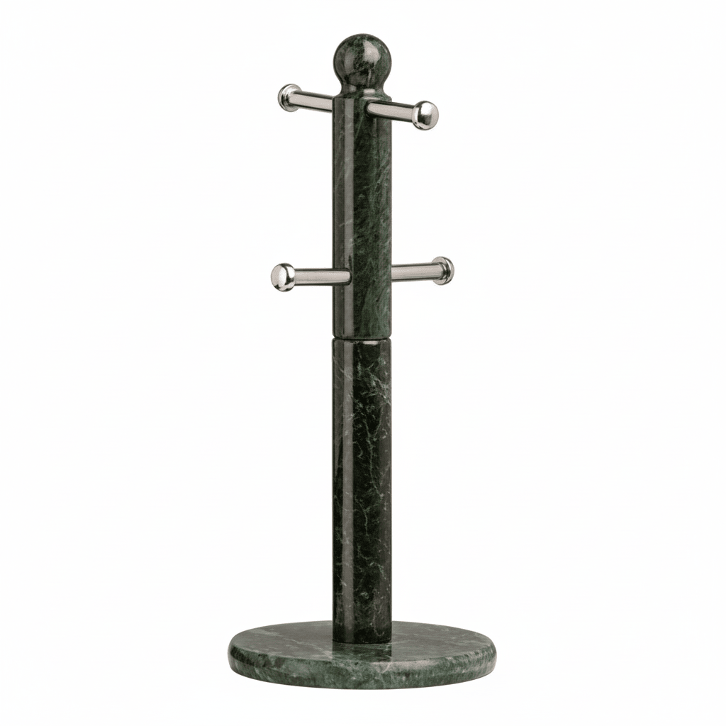Marmore Green Marble 4 Cup Mug Tree