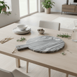 Marmore Grey Marble Round Paddle Serving Board