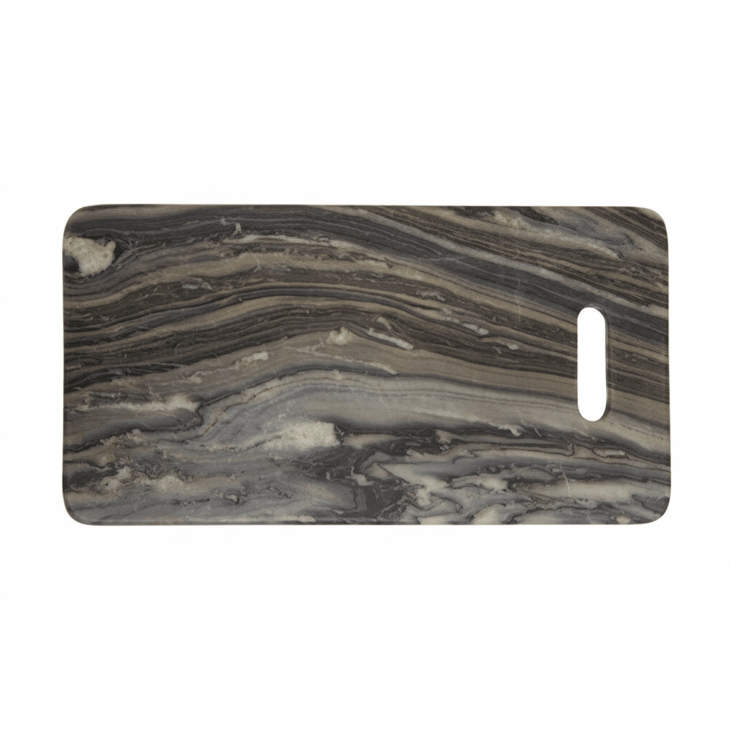 Marmore Rectangular Black Marble Chopping And Serving Board