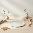 Marmore Round Marble Plate