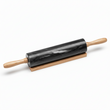 Marmore Black Marble Rolling Pin With Wooden Handles