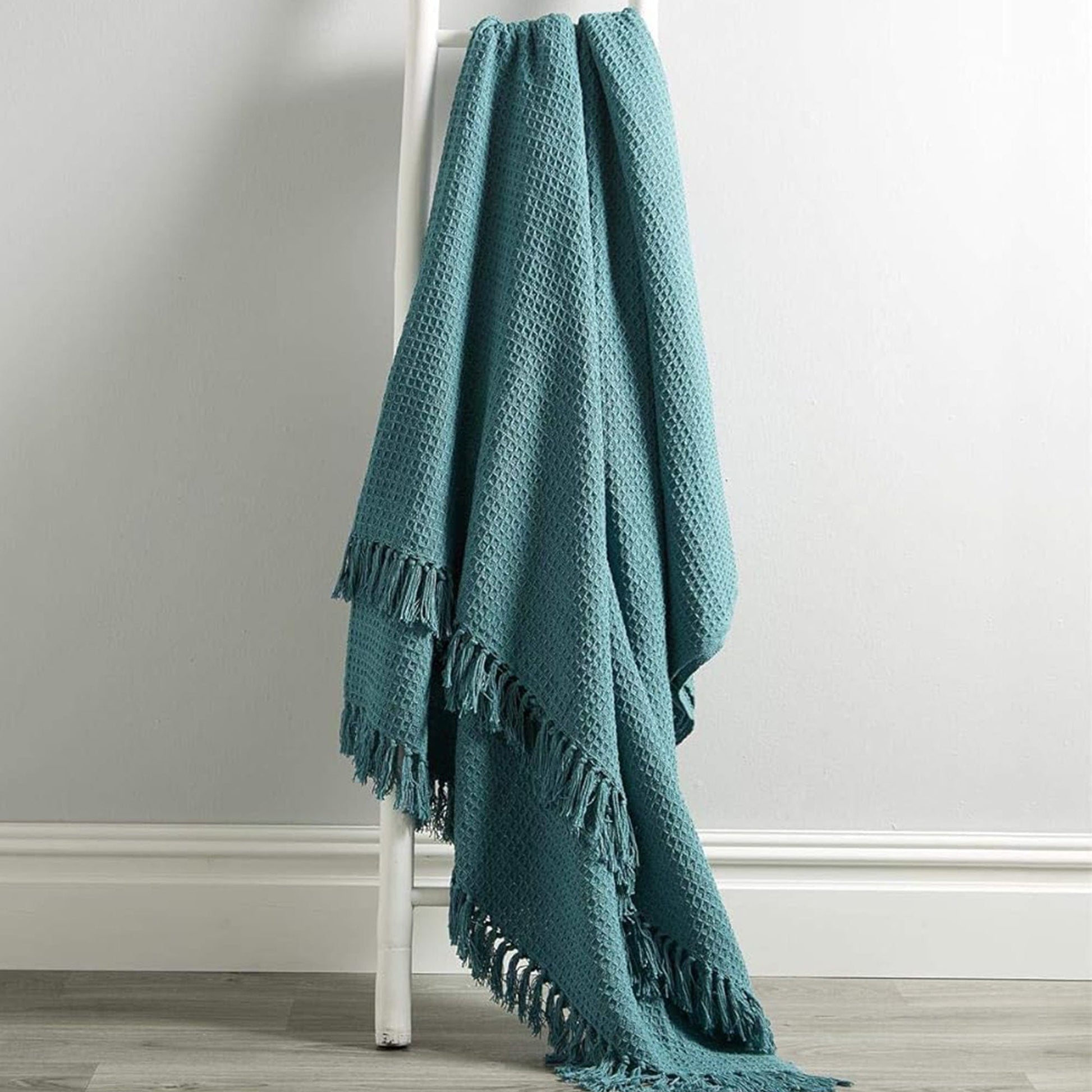 Marrakesh Eco - Friendly Super Soft Cotton Throws Lightweight Sustainable Recycled Cotton for Sofa Bed Chair Calming Colours