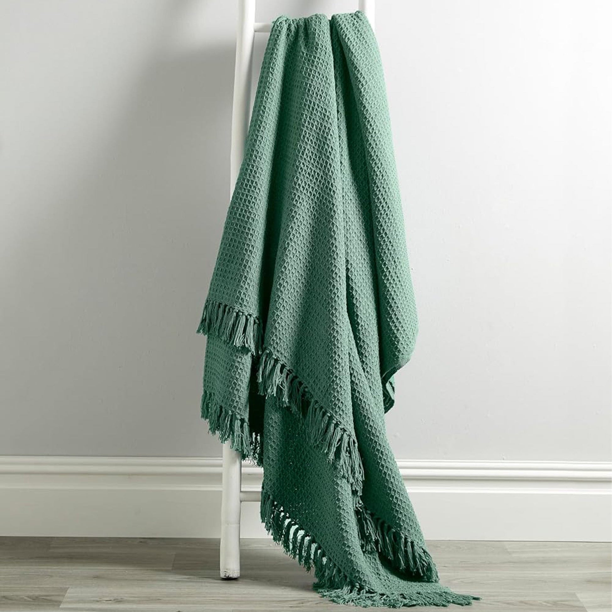 Marrakesh Eco - Friendly Super Soft Cotton Throws Lightweight Sustainable Recycled Cotton for Sofa Bed Chair Calming Colours