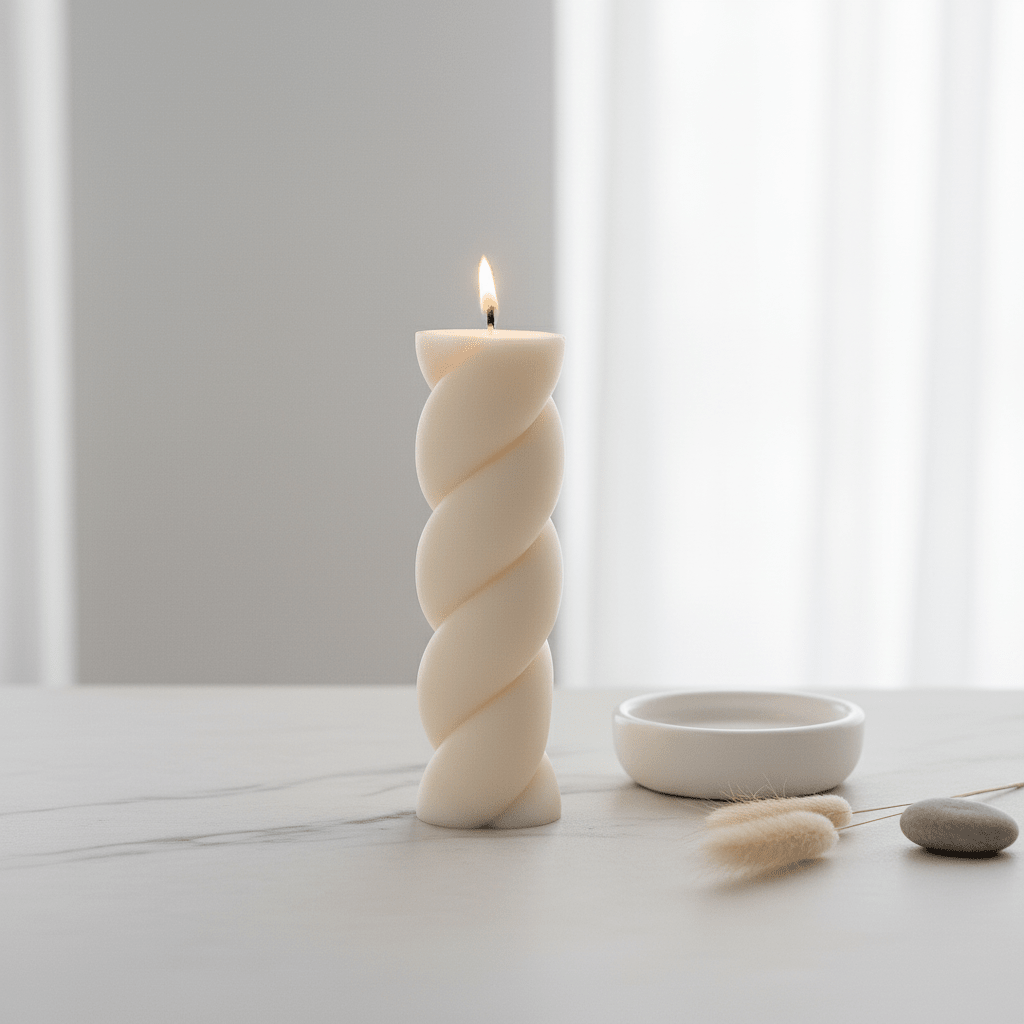 Marshmallow Shaped Pillar Candle