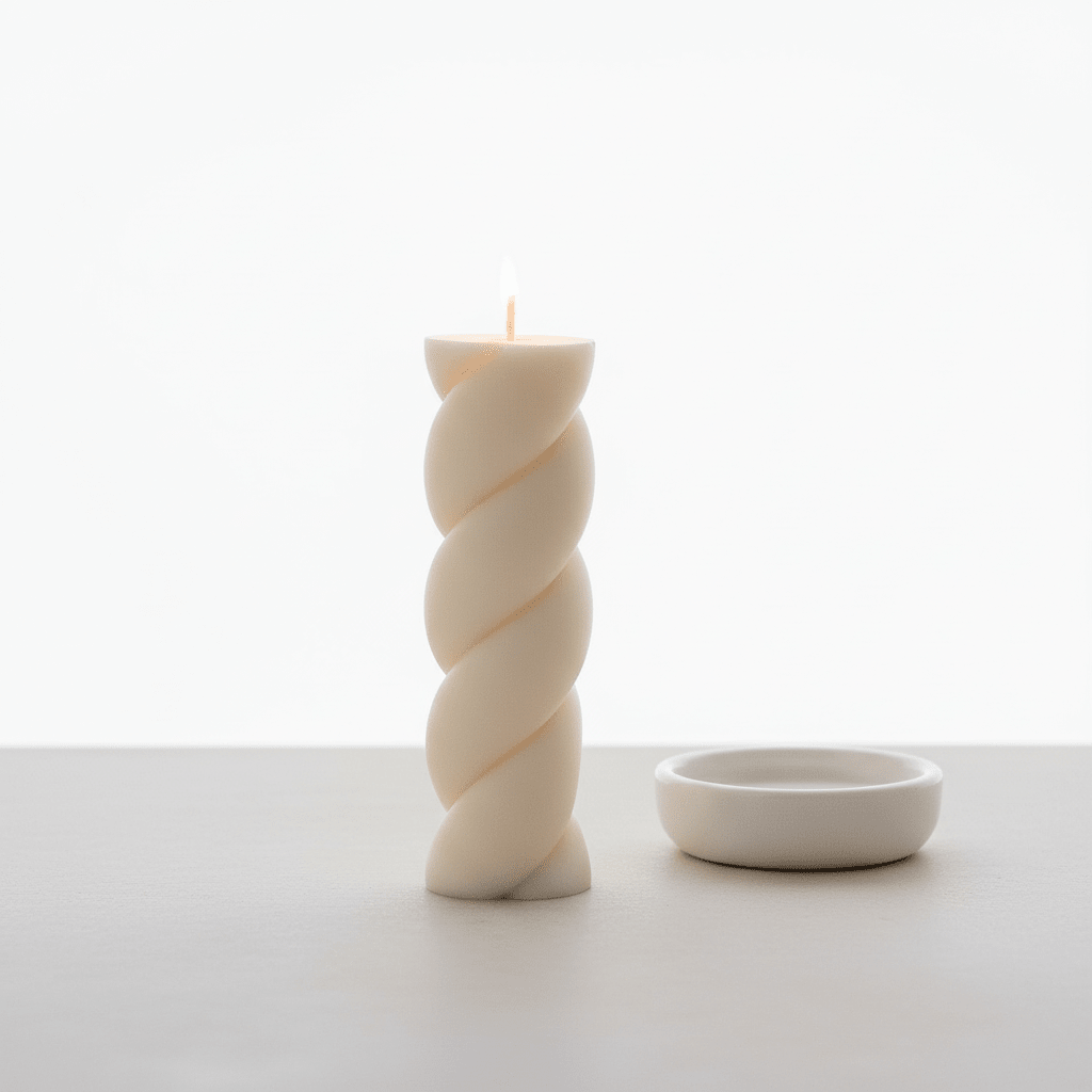 Marshmallow Shaped Pillar Candle