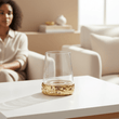 Martele Small Gold Hurricane Candle Holder