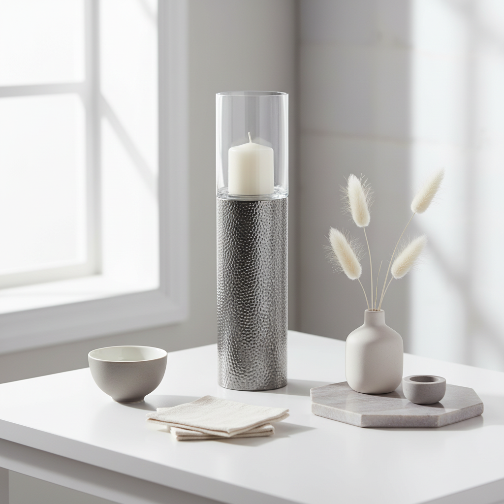 Martele Large Pillar Candle Holder