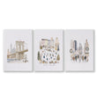 Master Bedroom Art Above Bed Winter New York Manhattan wall art | 