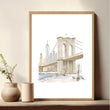Master Bedroom Art Above Bed Winter New York Manhattan Wall Art Prints | 