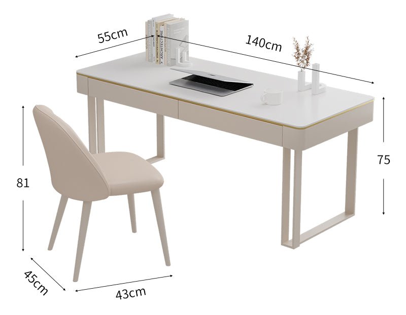 Max Office Desk - Sintered Stone