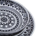 Maya 12 Piece Black And White Dinner Set