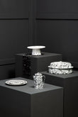 Maya 12 Piece Black And White Dinner Set