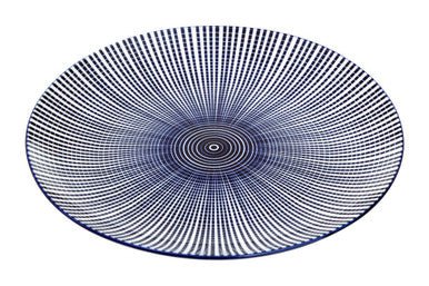 Maya 12 Piece Blue And White Dinner Set