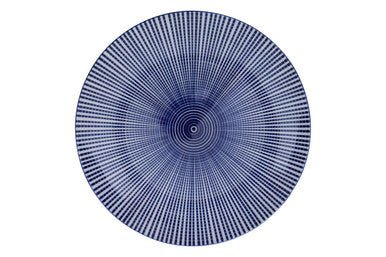 Maya 12 Piece Blue And White Dinner Set