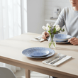 Maya 12 Piece Blue And White Dinner Set