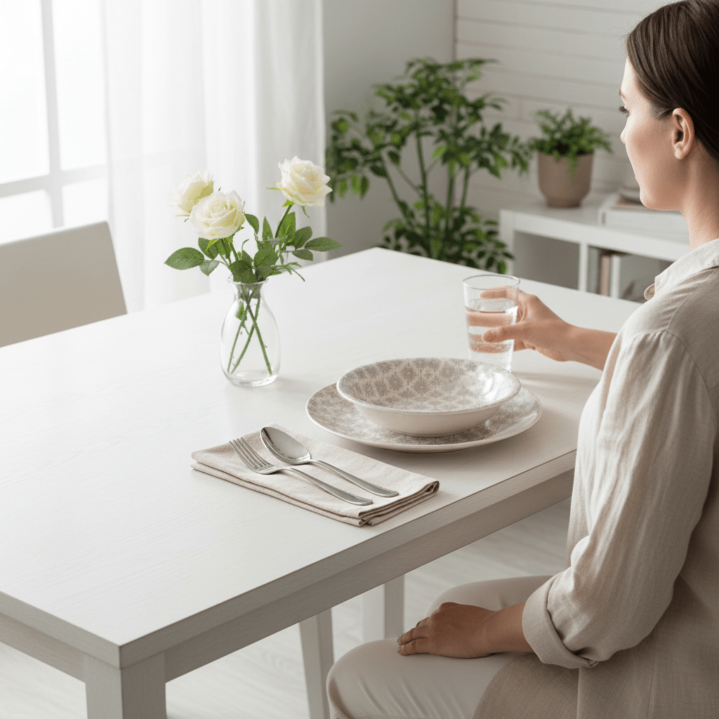 Maya Grey And White 12 Pc Dinner Set