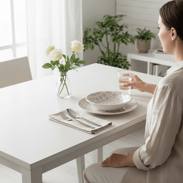 Maya Grey And White 12 Pc Dinner Set
