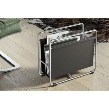 Mecor Sophisticated Black Magazine Rack - Premium Steel Design