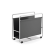 Mecor Sophisticated Black Magazine Rack - Premium Steel Design