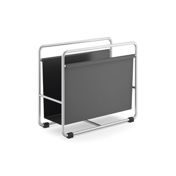 Mecor Sophisticated Black Magazine Rack - Premium Steel Design