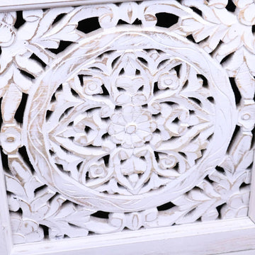 Mehira Mango Wood Bedside Cabinet Antique White