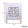 Mehira Mango Wood Bedside Cabinet Antique White