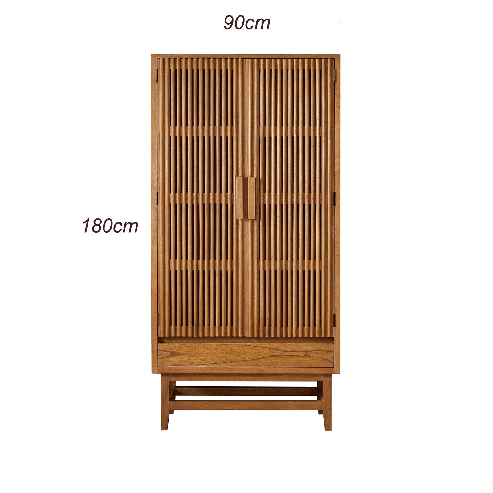Melia Light Oak Wardrobe with Drawers