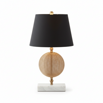 Melora Round Gold Finish Table Lamp