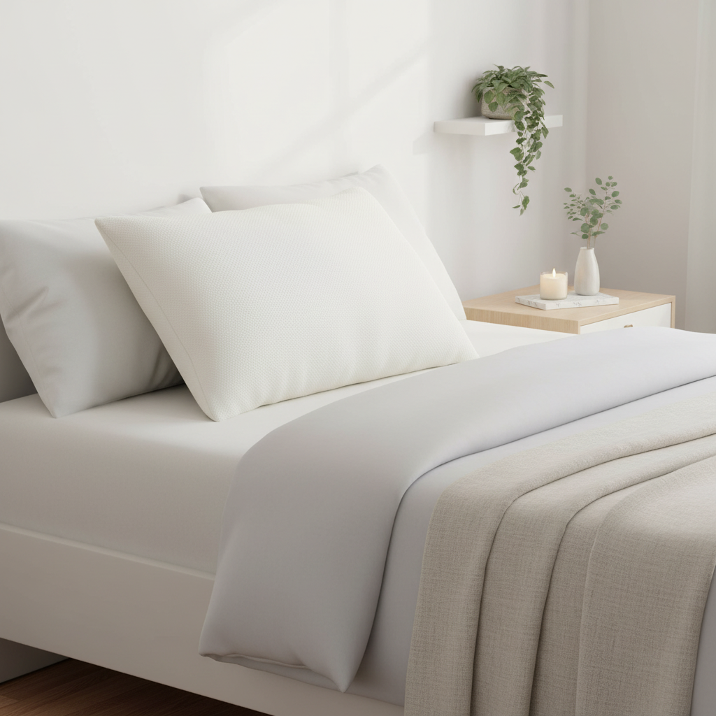 Memory Foam Pillow Medium Luxury Premium Fibre Filling for Superior Comfort and Support