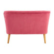 Mia 2 Seat Pink Velvet Kids Sofa