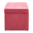 Mia Pink Velvet Kids Ottoman
