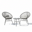 Miami Grey 3 Piece Rattan Patio Set